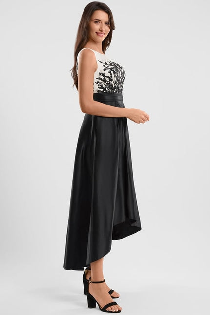 Robe Trapèze Satin Couture - gallery 1
