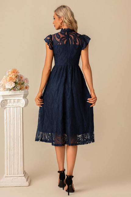 Robe Trapèze Nuit Écarlate - gallery 1