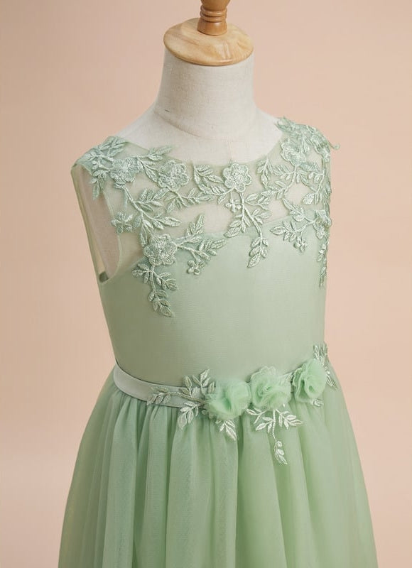 Robe Trapèze Chic Floral Tulle - gallery 4