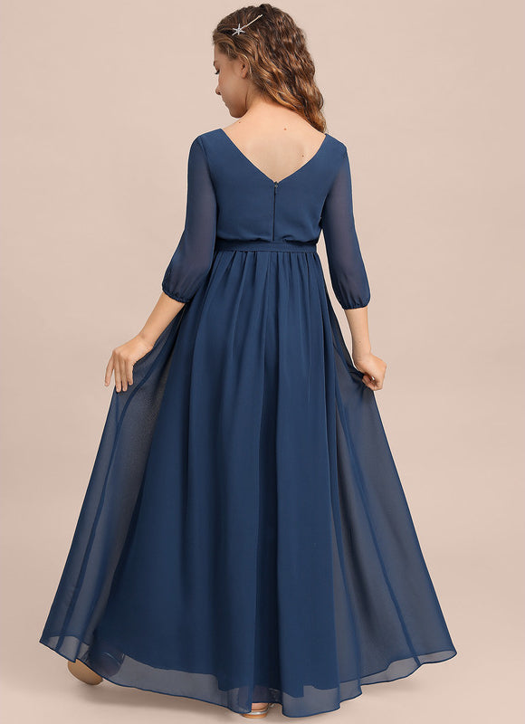 Robe Trapèze Vert Doux Éclat - gallery 1