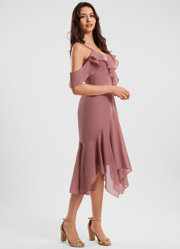 Robe Trapèze Flottante Verte - gallery 3