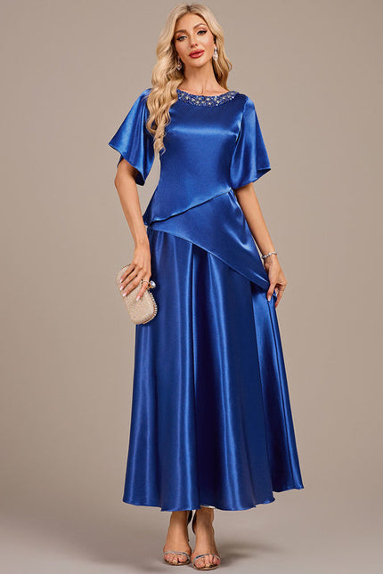 Robe Trapèze Mère Satinée