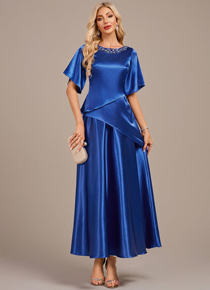 Robe Trapèze Mère Satinée