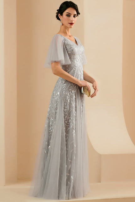 Robe Trapèze Brume Argentée - gallery 3