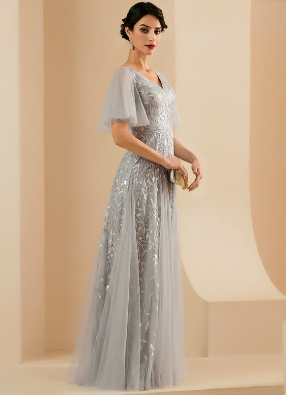 Robe Trapèze Brume Argentée - gallery 3