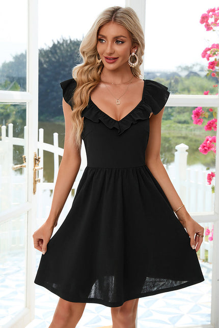 Robe Trapèze Rouge Chic - gallery 1