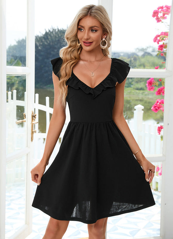 Robe Trapèze Rouge Chic - gallery 1