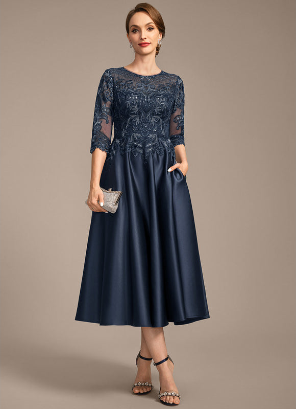 Robe Trapèze Éclat De Saphir