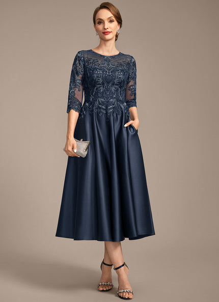 Robe Trapèze Éclat De Saphir