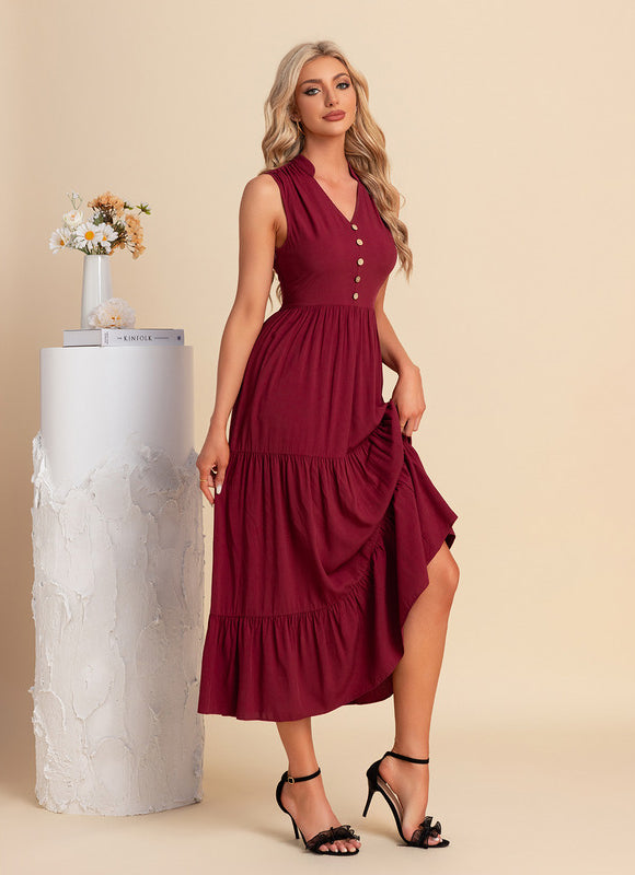 Robe Trapèze Midi Épure - gallery 3