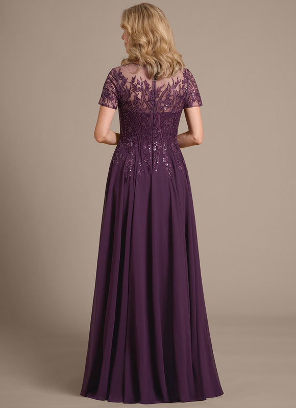 Robe Trapèze Longue Violetée - gallery 6