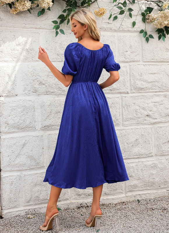 Robe Trapèze Éclat Indigo - gallery 1