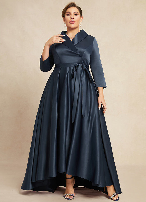 Robe Trapèze Nuit Satinée Élégante - gallery 9