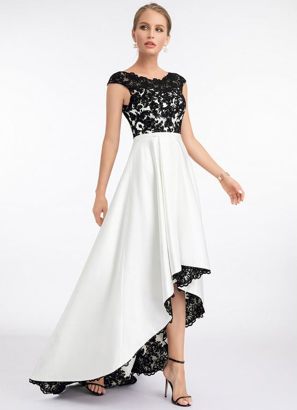 Robe Trapèze Noir Éclatant - gallery 6