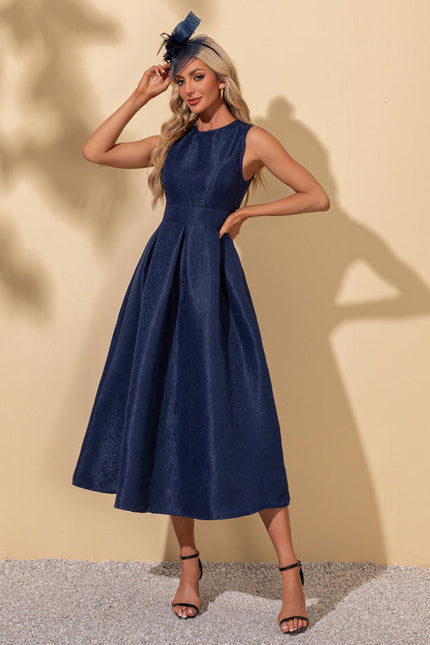 Robe Trapèze Midi Texturée