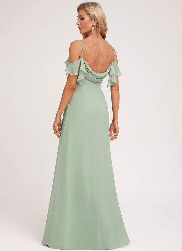 Robe Trapèze Aérienne Céleste - gallery 1