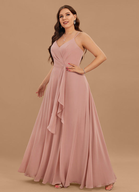 Robe Trapèze Mousseline Fendue - gallery 3