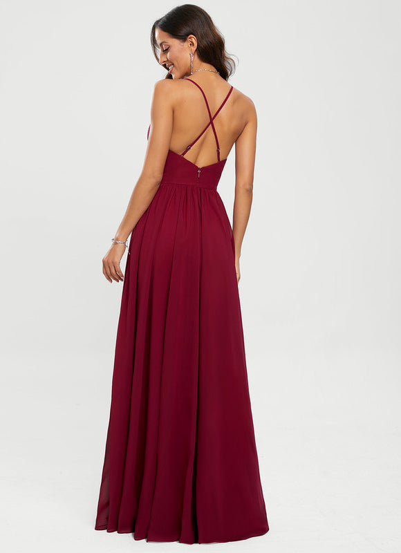 Robe Trapèze Velours Céleste - gallery 4