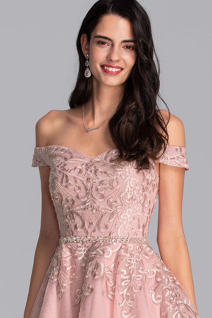 Robe Trapèze Chuchotement Poudré - gallery 1