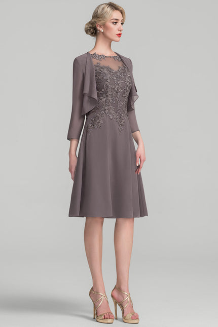 Robe Trapèze Élégance Mousseline - gallery 2