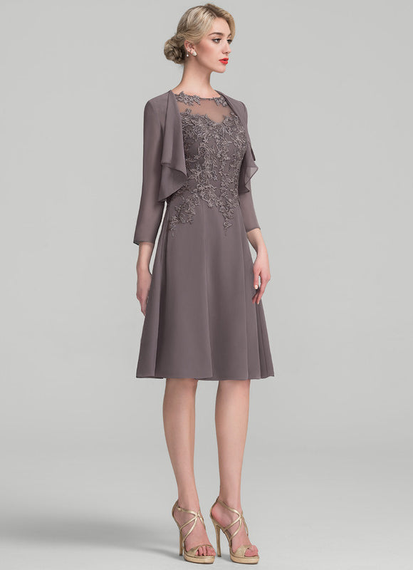 Robe Trapèze Élégance Mousseline - gallery 2