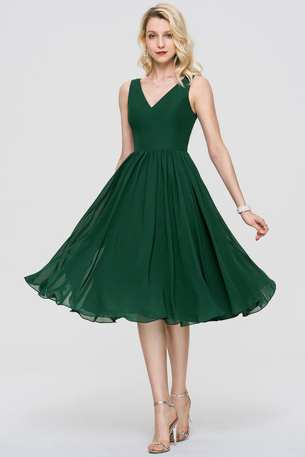 Robe Trapèze Drapé Élégant Chic - gallery 5