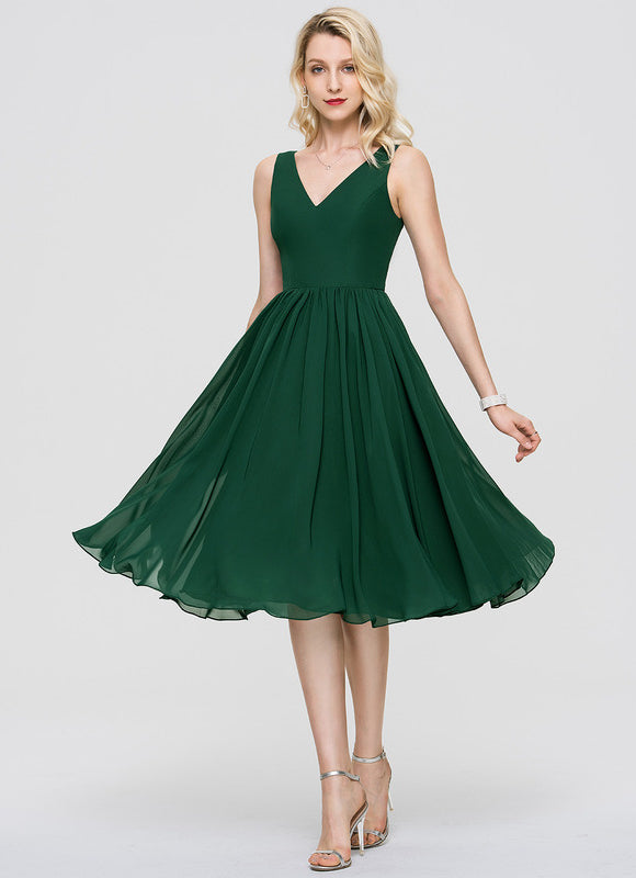 Robe Trapèze Drapé Élégant Chic - gallery 5