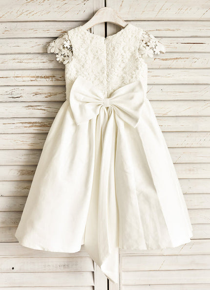 Robe Trapèze Satin Vert Poudré