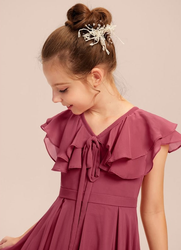 Robe Trapèze Mousseline Sable - gallery 2