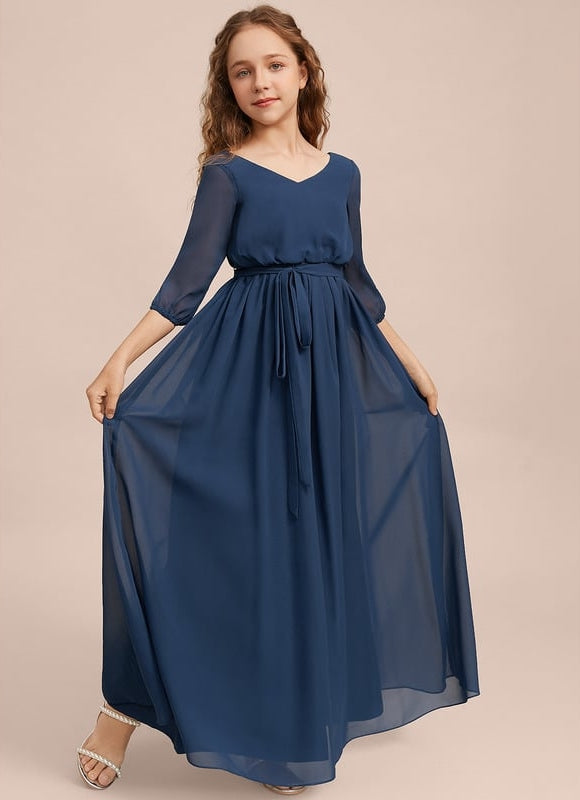 Robe Trapèze Vert Doux Éclat - gallery 4