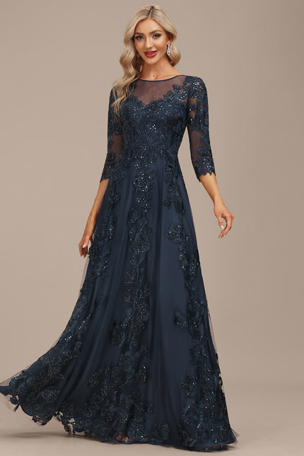 Robe Trapèze Éclat Bleu Nuit