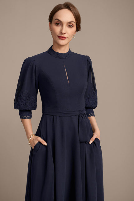 Robe Trapeze Ceinturée - gallery 1