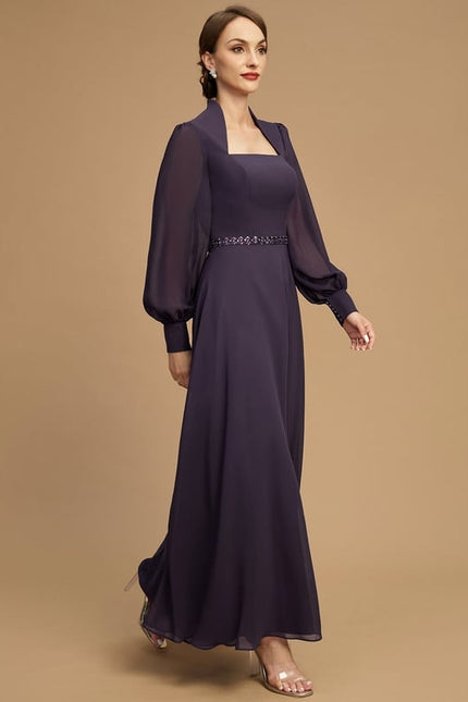 Robe Trapèze Élégance Améthyste - gallery 4