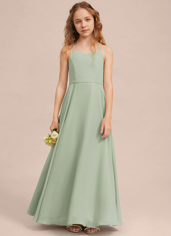 Robe Trapèze Vert Doux Éclat - gallery 1