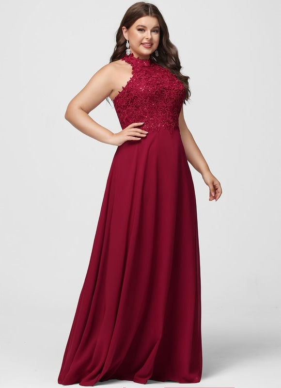 Robe Trapèze Rouge Éblouissant - gallery 8