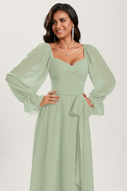 Robe Trapèze Sereine Vert - gallery 3