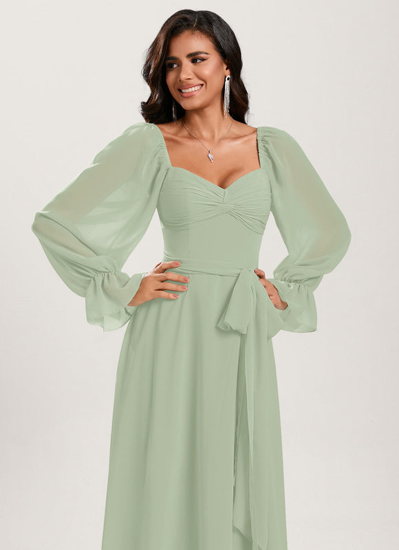 Robe Trapèze Sereine Vert - gallery 3