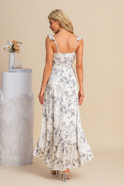 Robe Trapèze Fleurie Élevée - gallery 8