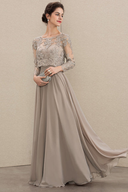 Robe Trapèze Longue Violetée - gallery 5