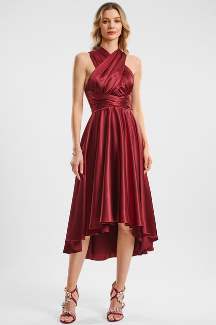 Robe Trapèze Satin Raffiné - gallery 5