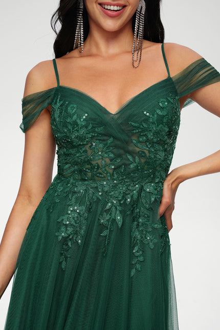 Robe Trapèze Émeraude Envoûtante - gallery 4