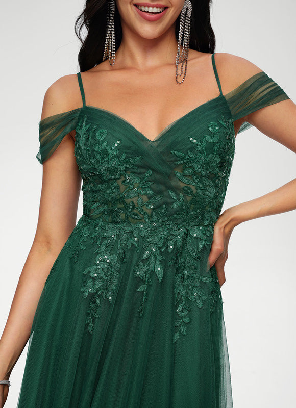 Robe Trapèze Émeraude Envoûtante - gallery 4