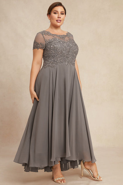 Robe Trapèze Voile Dargent Éthéré - gallery 7