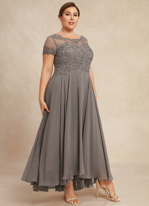 Robe Trapèze Voile Dargent Éthéré - gallery 7