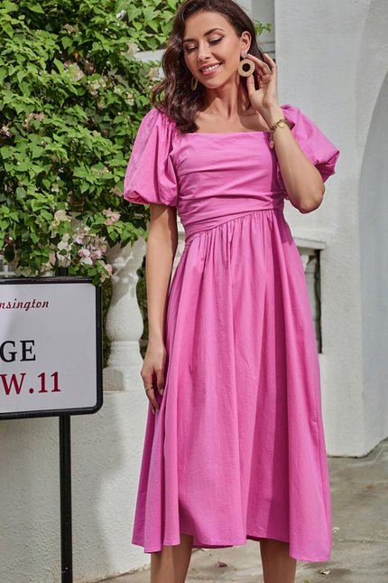 Robe Trapèze Fuchsia Éclat - gallery 3