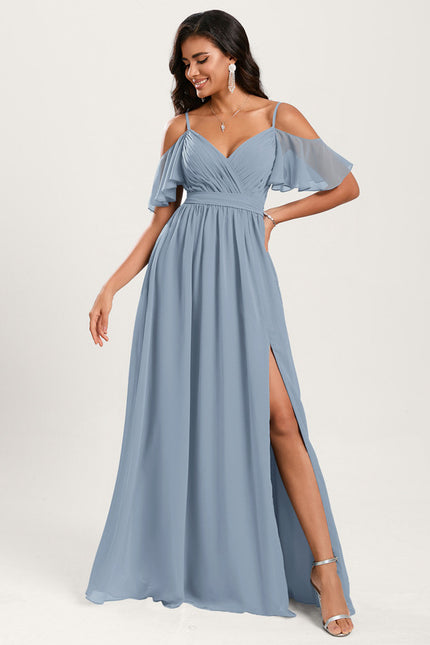 Robe Trapèze Aérienne Céleste