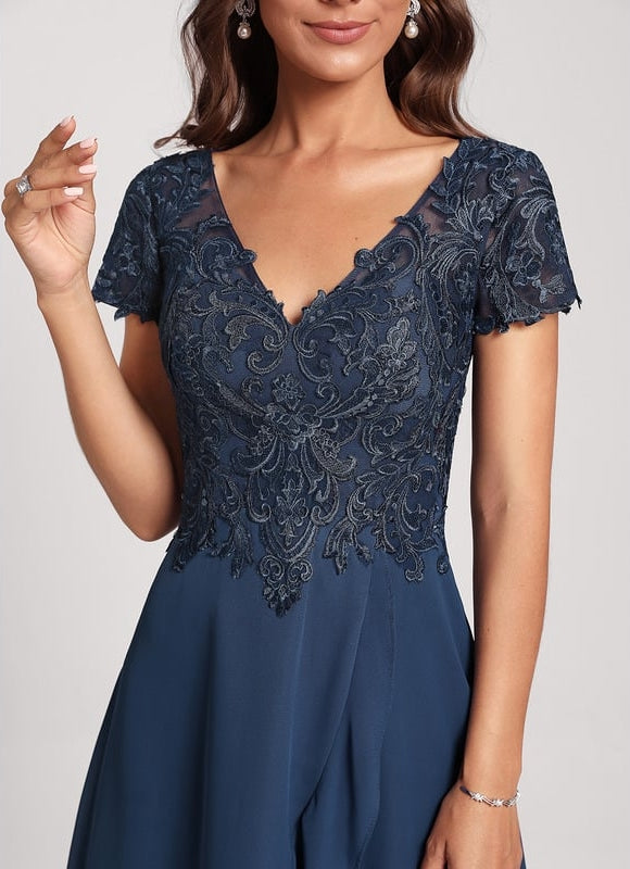Robe Trapèze Aérienne Sombre - gallery 6