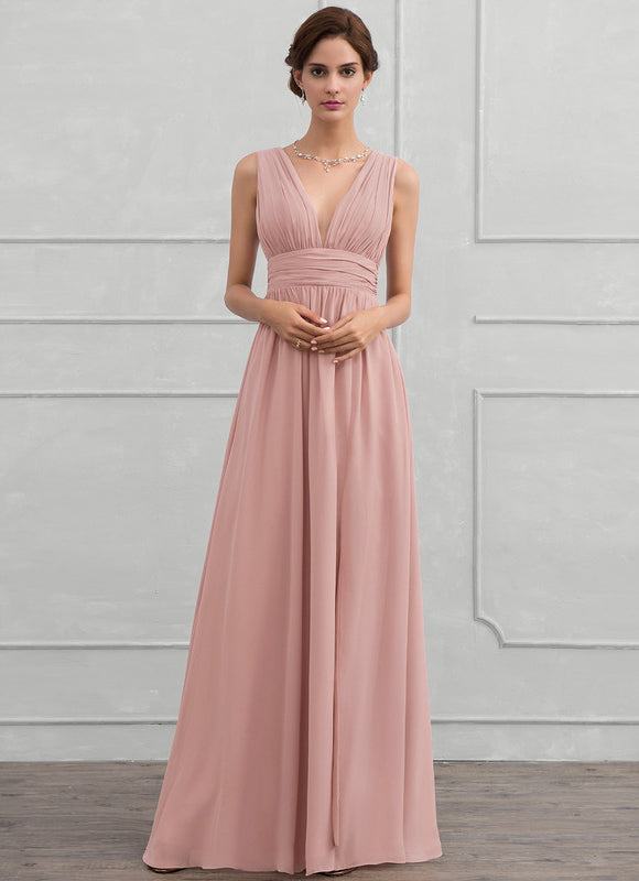 Robe Trapèze Élégante Mousseline - gallery 1