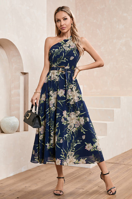 Robe Trapèze Fleur De Nuit