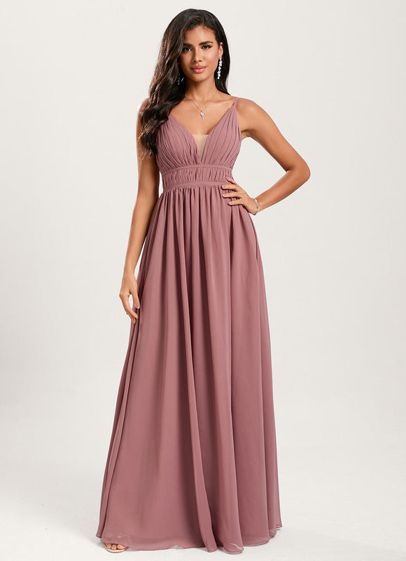 Robe Trapèze Mousseline Fendue - gallery 3